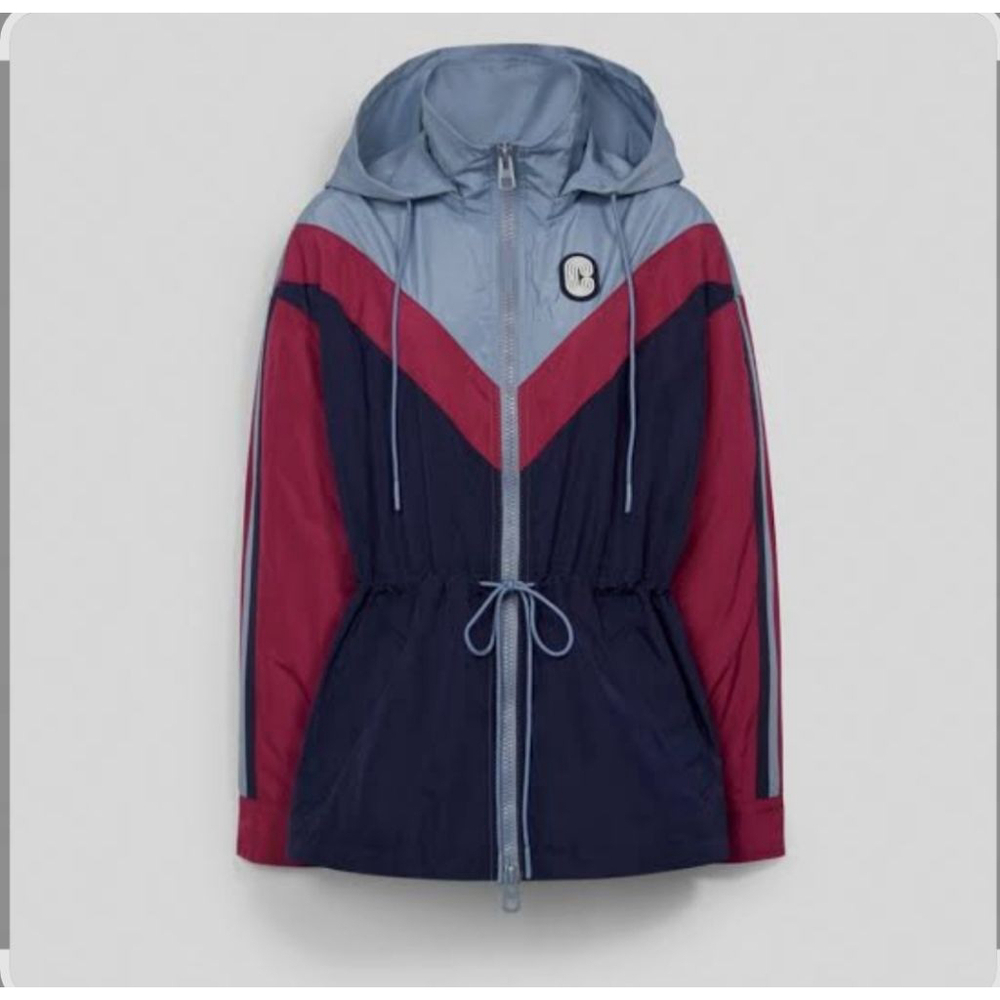 Coach Chevron Convertible Hooded Jacket Coat Medium NWT